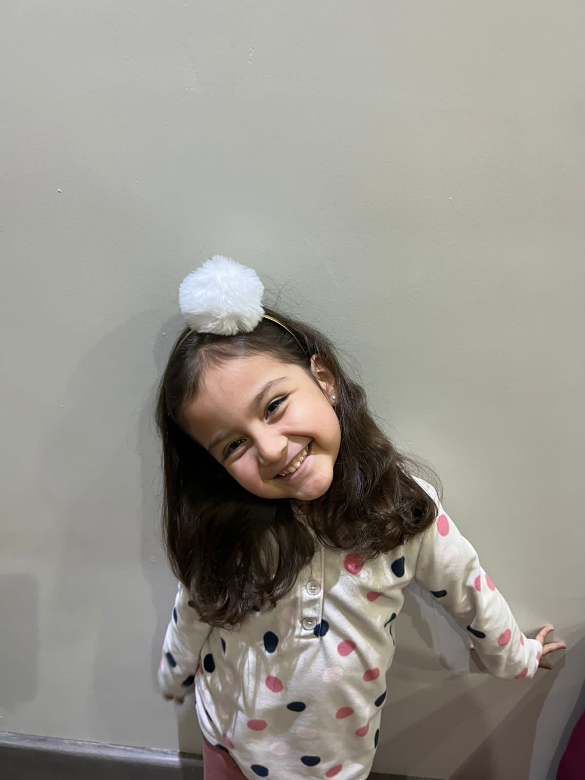 Diadema pompon grande