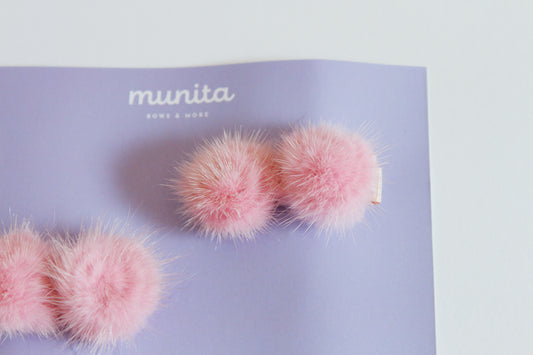 Hairclips Pompom